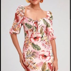 Lulus tropical mini dress